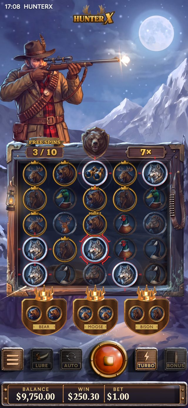 HunterX on a phone: Big Game Hunt with the Trophy Wall